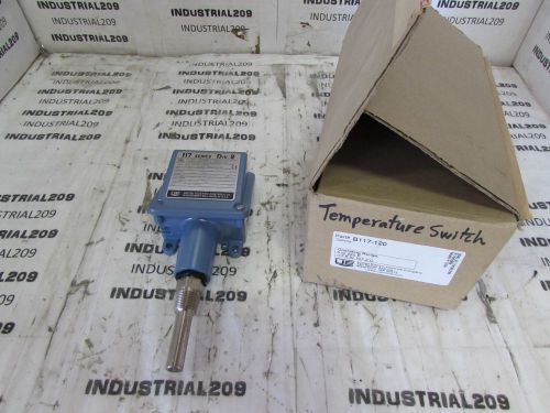 UNITED ELECTRIC 117 SERIES TEMPERATURE SWITCH B117-120 NEW IN BOX