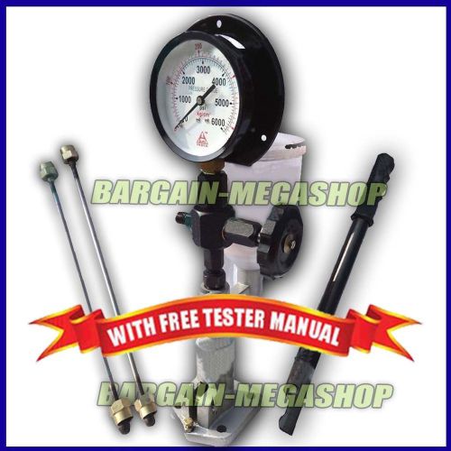 Diesel injector nozzle tester pop pressure tester dual scale bar psi gauge a423 for sale