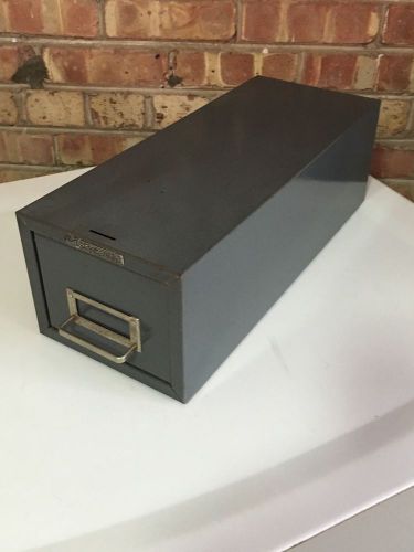 Vintage Steelmaster Single 1-drawer File Cabinet 6 3/8&#034; X 5 1/4&#034; X 16&#034;.