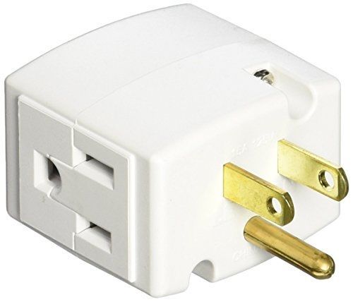 Leviton R54-00692-00W 6 Pack Cube tap 3 Outlet Cube Adapter White