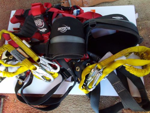 Pro-tecta safety belts, and break away lanyards, 2 of each for sale