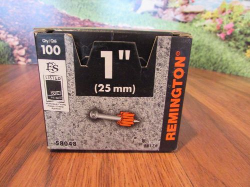 Lot of 200 Remington low velocity Power Fasteners #58048 1 Inch 100 per pack