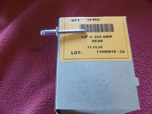 POP Rivets ALL Stainless Steel  1/4 x 6.25 USA Made Qty 400