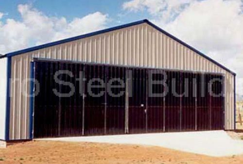 Durosteel 70&#039; wide by 20&#039; tall metal commercial airplane &amp; ag. stack door direct for sale