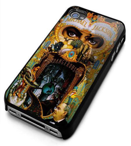 Michael Jackson Dangerous LOGO Case Cover Smartphone iPhone 4,5,6 Samsung Galaxy