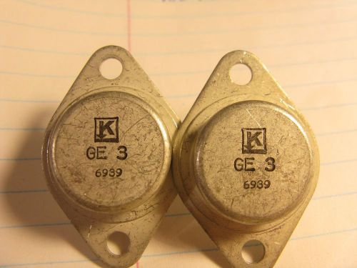 QTY 2 GE 3 (probably GE-3 similar to NTE121)  PNP ge TO3 free ship USA/CA