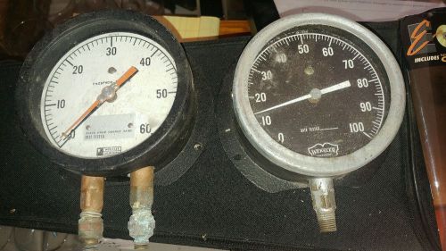 2 weksler instruments gauge  steampunk phosphor g15-100 collectible for sale