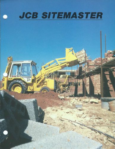 Equipment Brochure - JCB - 3CX Sitemaster - Backhoe Loader - c1984 (E3124)