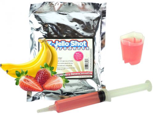 Strawberry Banana Smoothie Jello Shot Mix by EZ-Squeeze Royal Penn 6.78 oz