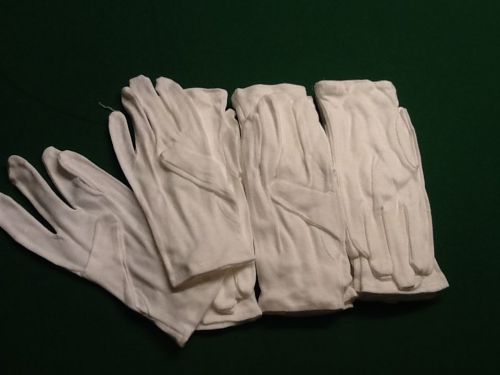 12 NEW  PAIR COTTON INSPECTION GLOVES SMALL SIZE