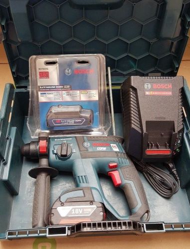 Bosch Rh181 With 2. Batteries, Charger and Drill Bits.