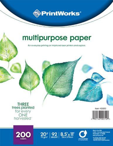 Printworks Multipurpose Paper 20 Pound 92 Brightness 8.5 x 11-Inches Smooth W...