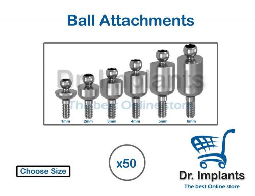 X 50 Ball Attachment For Titanium Dental Implant Abutment