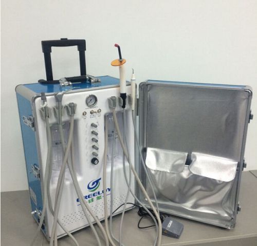 Dental portable unit with air compressor, 3-way syringe 2h new style for sale