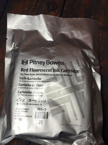 New Genuine OEM Pitney Bowes single unit 765-3 Red Ink DM230/DM330