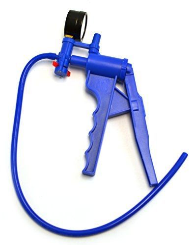 Eisco blue hand held vacuum pump with gauge and 19.5&#034; tube for sale