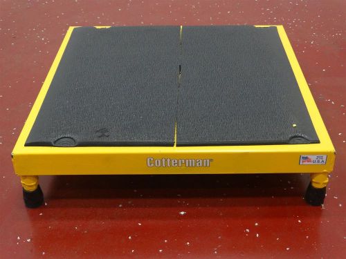 Cotterman single step stand c0315 24&#034; l x 24&#034; w x 5&#034;h w/leveling legs 800lb max for sale