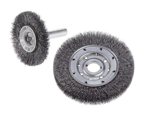 4&#034; crimped wire wheel brush, .014 carbon wire, cgw #60150 / lot of 6 for sale