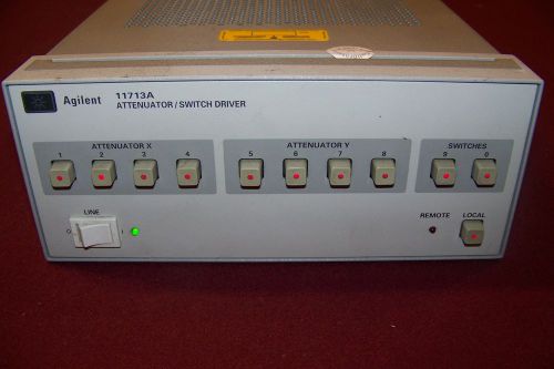 Working Agilent 11713A Attenuator/Switch Driver with 4 meter HPIB cable included