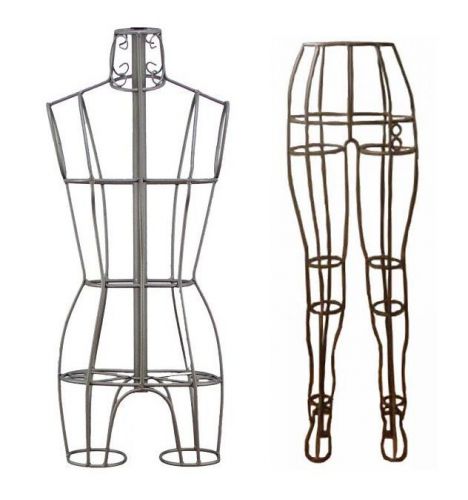 Professional Dress Form Metal Wrought Iron Mannequin with Metal Pants Display