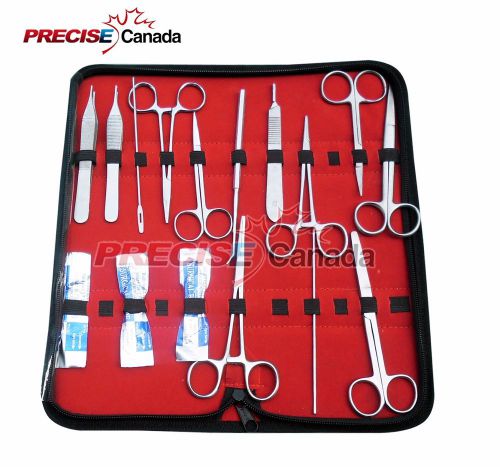 49 PC US MILITARY FIELD DISSECTION SURGICAL VETERINARY INSTRUMENTS KIT