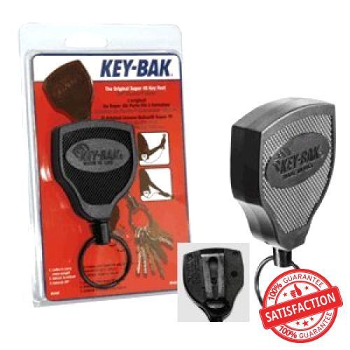 Retractable Key Tool Reel Holder Steel Belt Clip Chain Heavy Duty Split Ring 48&#034;