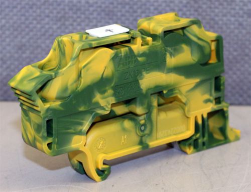 ABB ZK16-PE PI-Spring Clamp Terminal Block Ground Green Yellow Qty. 8 New