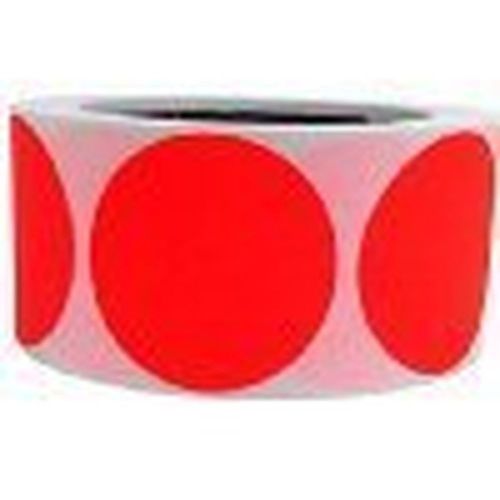 Smart Sticker 2&#034; Inch Round Fluorescent red orange Color Coding Dot Labels - ...