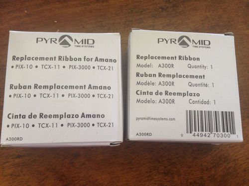 2 PYRAMID TIME SYSTEMS REPLACEMENT RIBBON MODEL A300R NIB