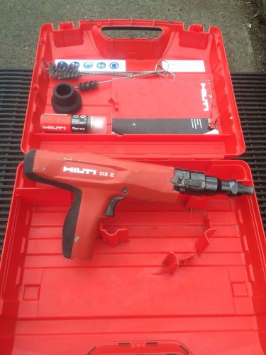 Hilti DX 2 Powder-Actuated Fastening Tool + Spare Parts COMPLETE Hardly Used!