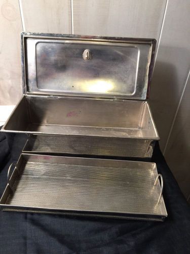Sterilizer Stainless Steel Case With Tray Pelton  &amp; Crane Detroit Mich