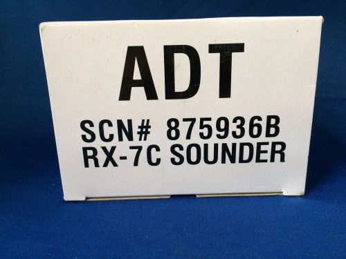 Indoor Sounder Siren Adt Scn# 875936B RX-7C New In Box
