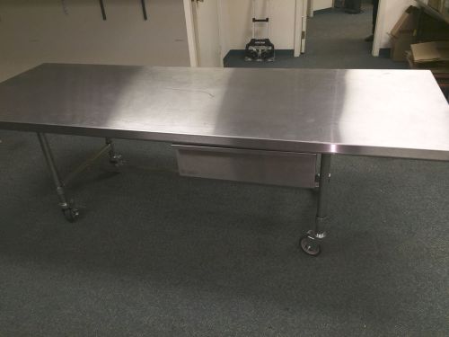 36&#034; x 96&#034; Stainless Steel Commercial Prep Table with Undershelf
