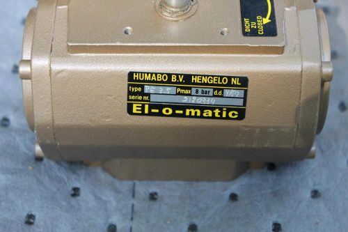 El-o-matic  pneumatic actuator  el o matic  type pe 3.5 120 psi for sale