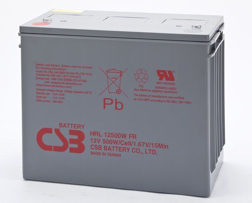 CSB HRL 12500W 12V 500W UPS Battery