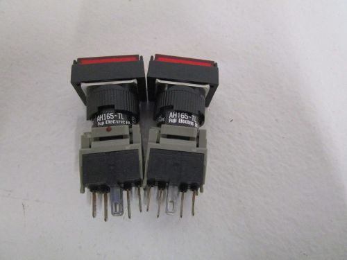 Lot of 2 fuji electric red pushbutton switch ah165-tl e3 *new out of box* for sale