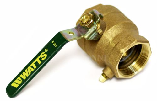 2&#034; watts full port brass ball valve with test cock model 2 fbv-tc 0546740 for sale