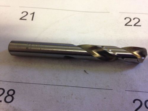 .3750&#034; 3/8&#034; high speed steel split point stub length drill bright finish usa! for sale