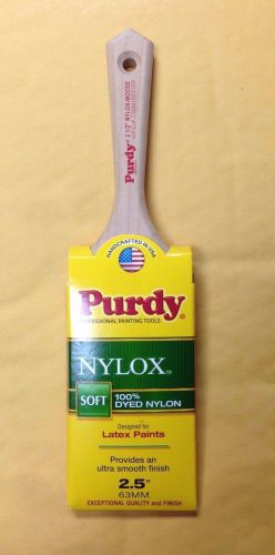 Purdy 2 1/2 inch nylox moose 100% nylon latex soft pro paint brush 144232225 for sale