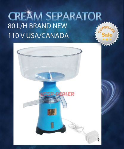 Dairy electric cream milk skimmer separator 100 l/h 110v usa/ca plug for sale