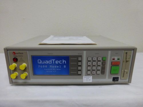 Quadtech 7600 10 hz - 2 mhz precision lcr meter  - calibrated! 4284a for sale