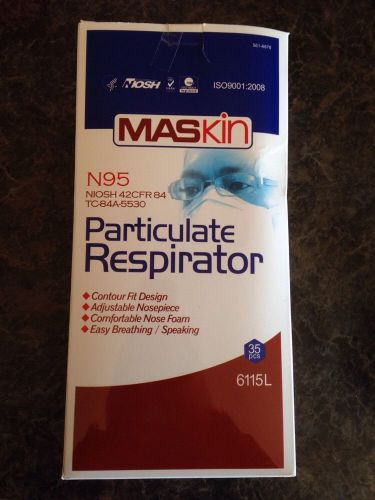 Maskin NIOSH N95 Particulate Respirator 35 count