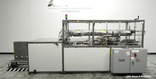 Used- combi packaging systems model sce servo case erector capable of speeds up for sale