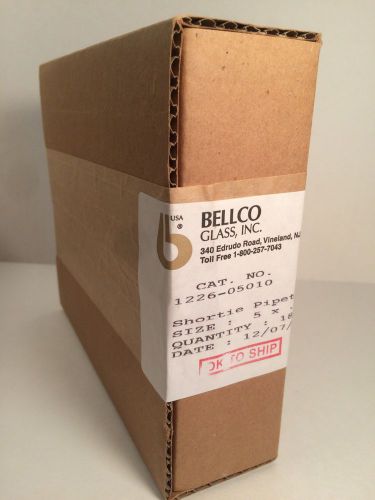 NEW SEALED Bellco Shortie Pipet 5x.1ml 18 Per Box