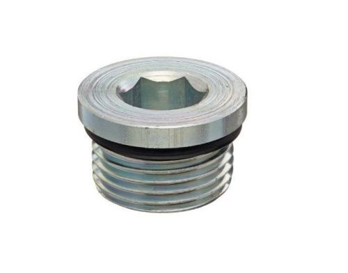 7/16-20 SAE Male Thread O-Ring Boss Steel 7500 PSI Hydraulic MORB Hex Allen Plug