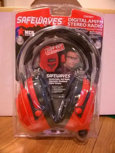 safewaves digital am/fm stereo radio/hearing protector