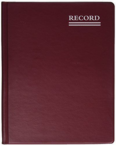 National NATIONAL Rediform Red Vinyl Series Journal, 300 Pages, 7 3/4 x 10