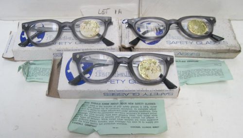 3 Pairs Of Fendall Fend-Safe T-30 1446 MK Safety Glasses W/Multi-fit Temples Gro