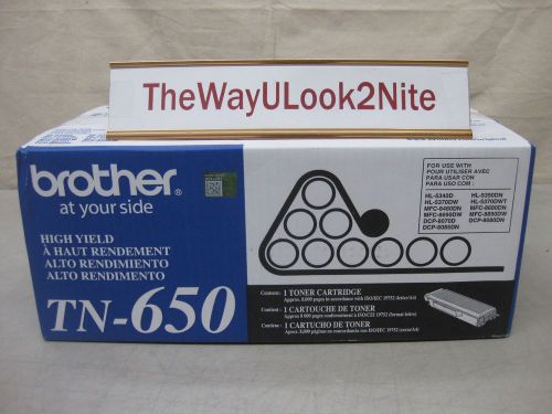 Brother Fax Toner Cartridge TN-650 New Genuine Factory Sealed Box High Yield