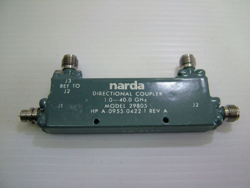 1 - 40GHz 2.4mm Directional Coupler NARDA 29805 HP A-0955-0422-1